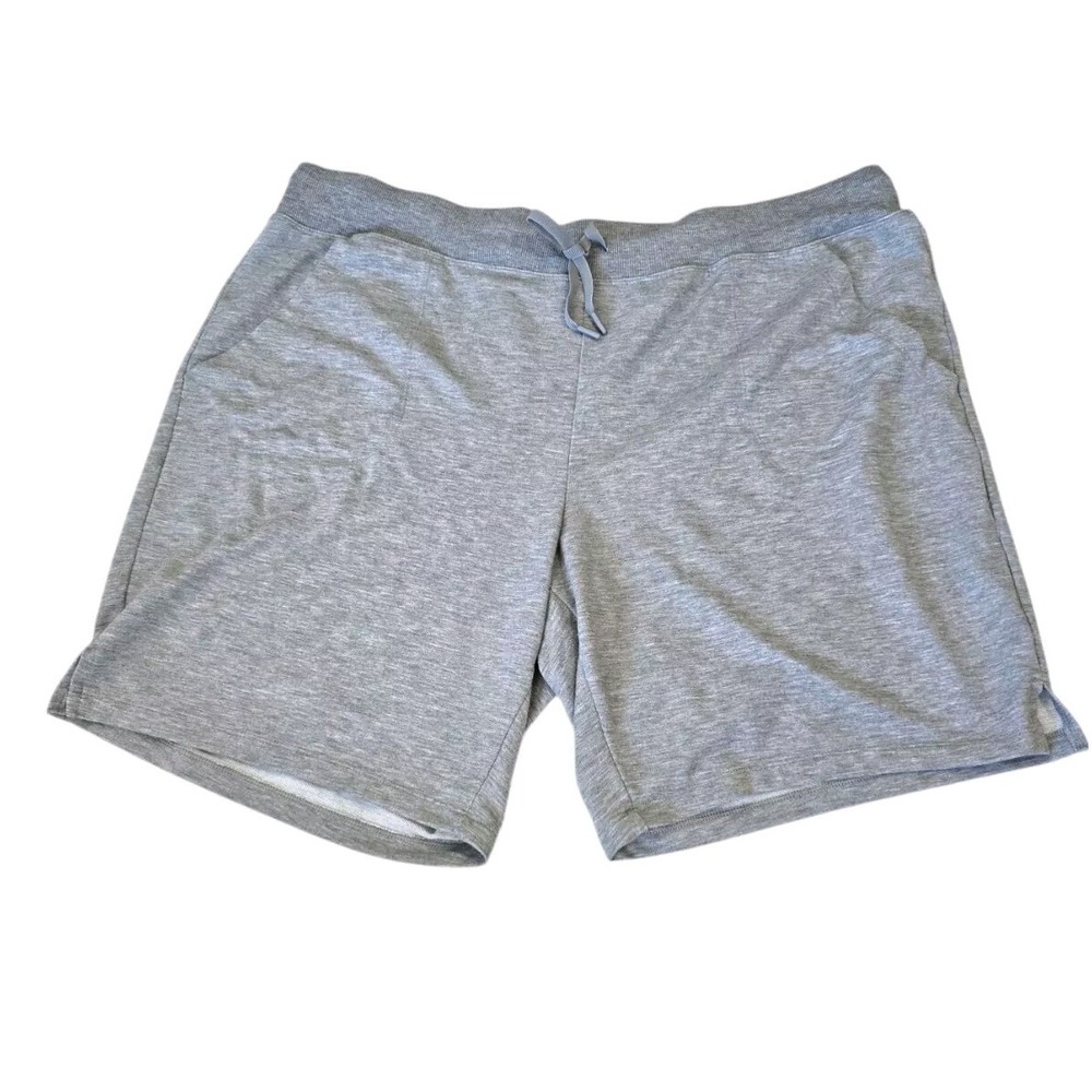 Athletic Works Mens Exercise Basketball Shorts Size 3XL Gray Draw Pull On